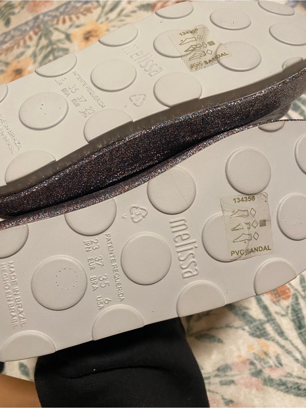 NWOT Melissa x Disney Glitter Sneakers - Picture 5 of 7
